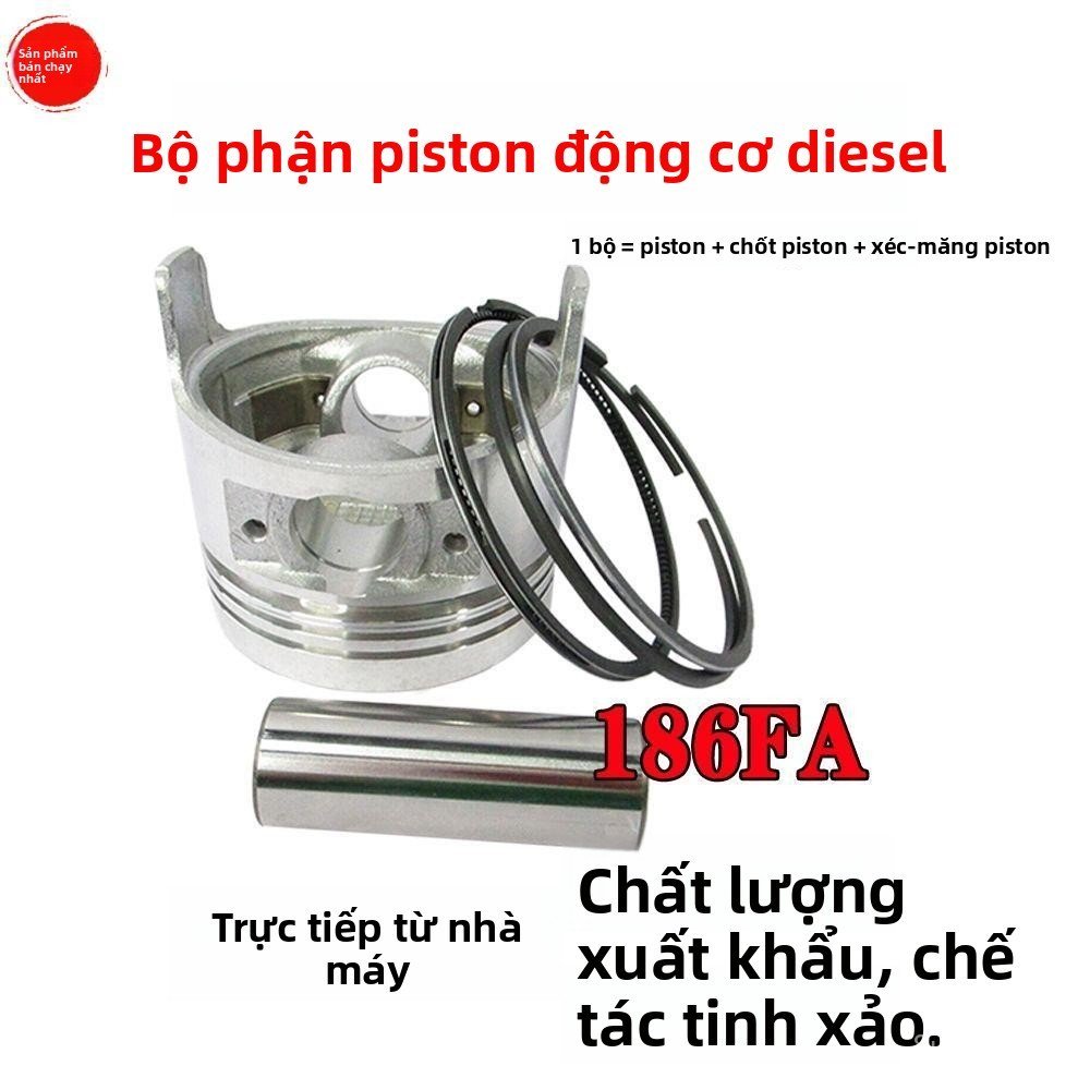 Vòng hãm chốt pít tông máy phát xới đất 186FA chính hãng tiêu chuẩn cao bền bỉ dễ thay thế