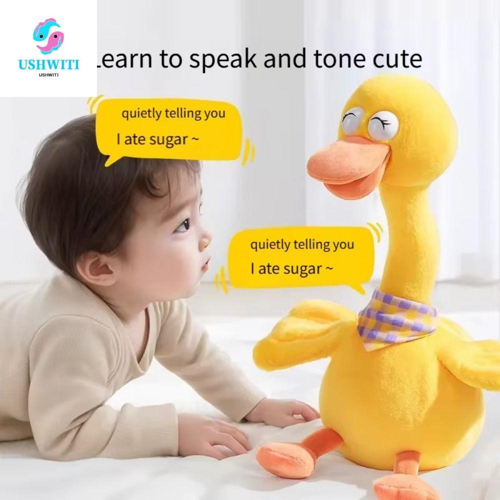 MLINX Dancing Talking Duck, Dancing Duck Singing Electric Duck Plush Toy, Duck Stuffed Toy Recording