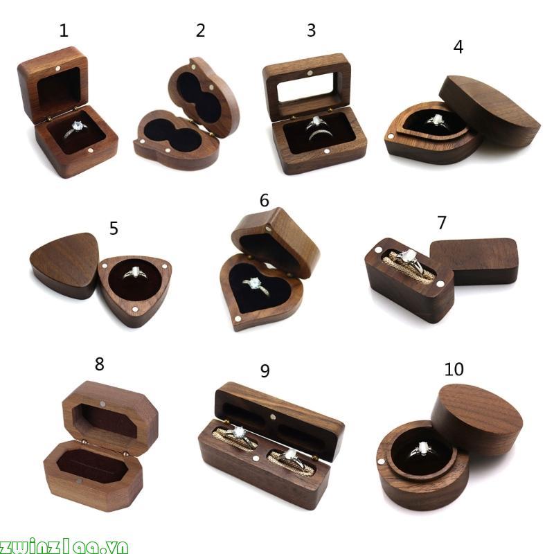 Zwinz1aa Nhẫn Hộp Đính Hôn Nhẫn Hộp Đề Nghị Lễ Cưới Trang Sức Trưng Bày Hộp Nhẫn Hộp Nhẫn