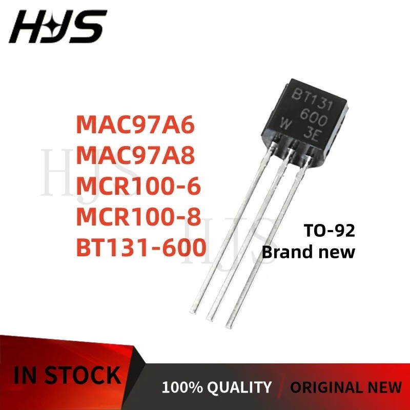 10 Cái / lốc 100% Mới BT131-600 MCR100-6 100-8 MAC97A6 MAC97A8 BT131 MCR100 97A6 97A8 100-6 TO-92 Tr