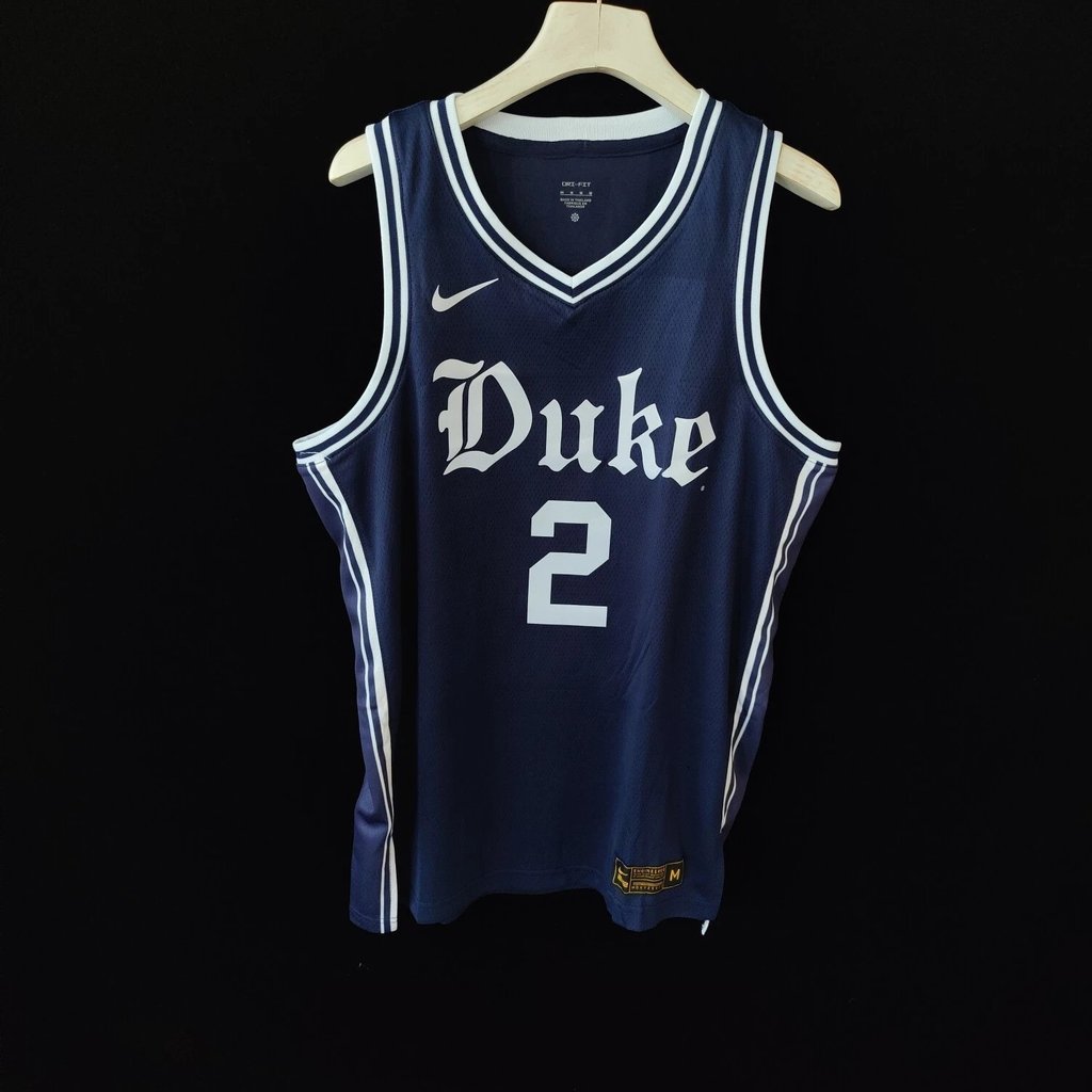 Nike NCAA Duke University Hot-Pressed Navy Blue Quick-Drying Thoáng Khí Jersey Flag No. 2 chiếc