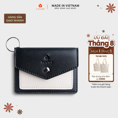 Ví Yuumy (Thời trang nữ nắp gập cỡ nhỏ - Ví móc khóa da YMK8)
