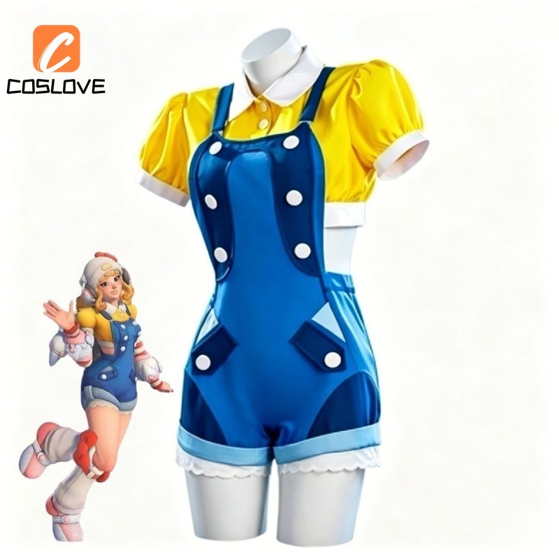 Overwatch 2 Juno Kitty Skin Cosplay Quần Áo Trọn Bộ Trang Phục Trang Phục Cho Bé Gái Tay Ngắn Mùa Hè