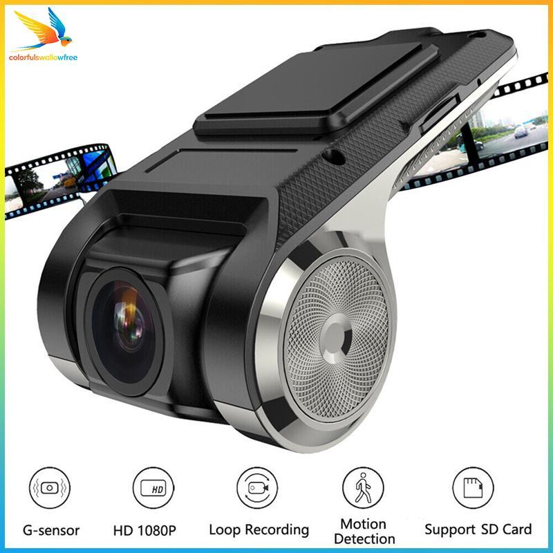 Colorfulswallowfree Mini Car DVR Camera Dashcam Cho Android USB Video Registrator G-sensor Tầm Nhìn 