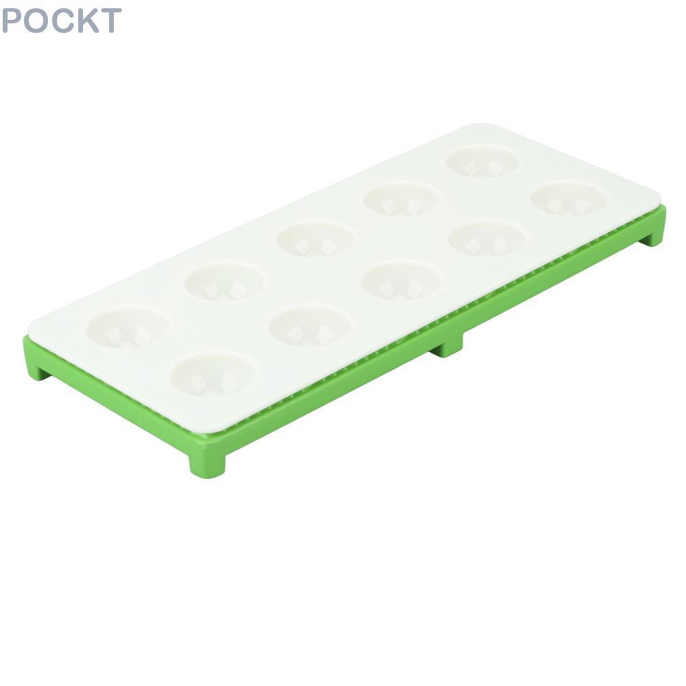POCKT Ravioli Maker Press, Hợp Kim Nhôm ABS Xanh Bạc Ravioli Khuôn, Bền Thực Tế 10 Lỗ Hiệu Quả Ravio