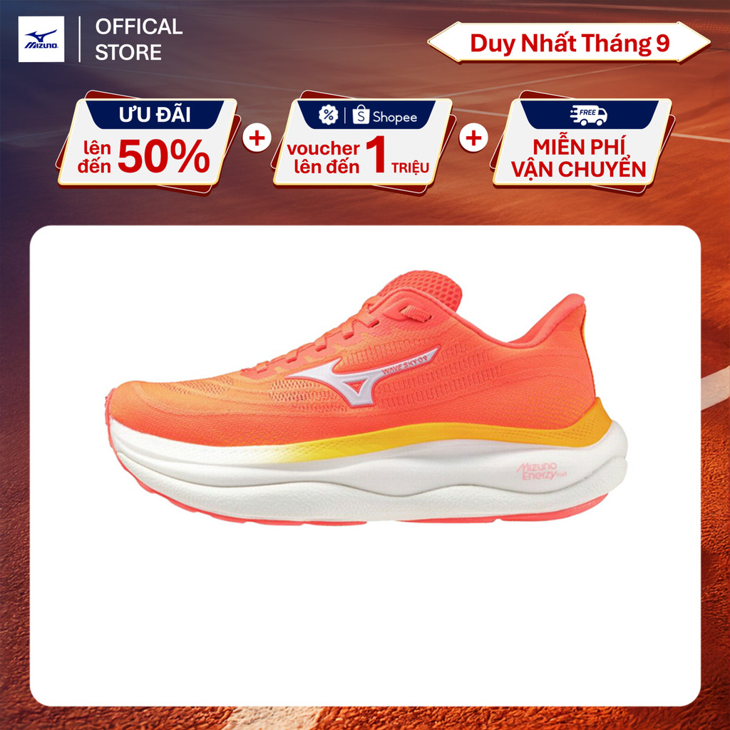 Giày Chạy Bộ Nữ Mizuno Wave Sky 9 - Cam - J1GD250225