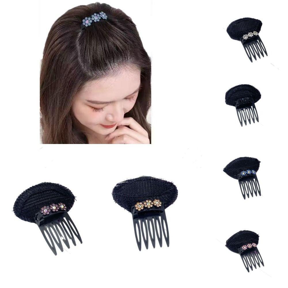 ANDREAS Puff Hair Head Cushion, Braid Sponge DIY Hair Stylish Tool, Sweet Invisible Flower Hair Acce