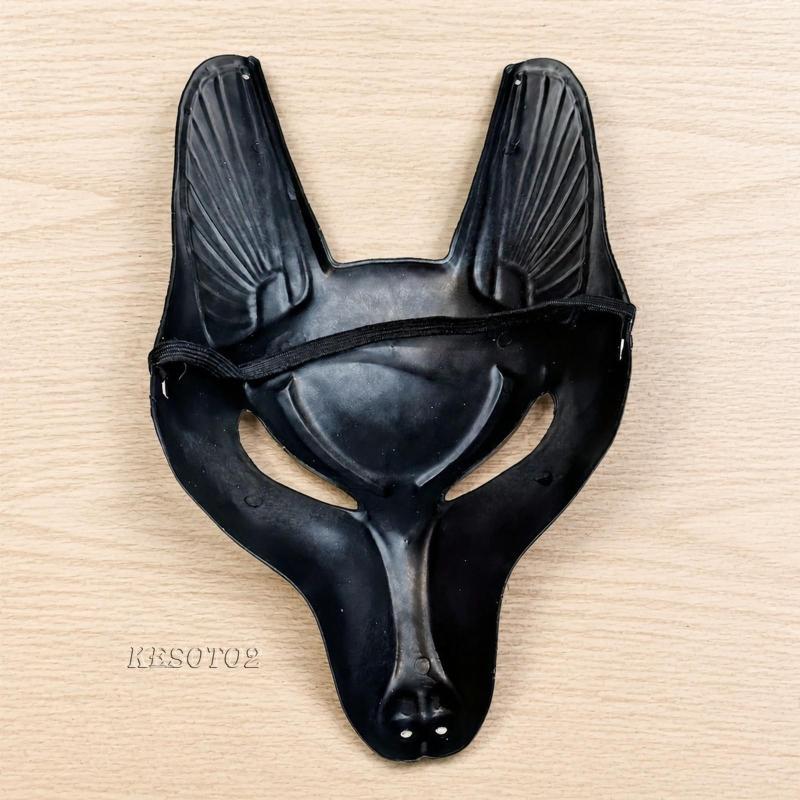 Nhẹ Anubis Mặt nạ Cosplay Mũ nhựa che mặt cho Halloween Trang phục đáng sợ Phụ kiện dự tiệc Carnival