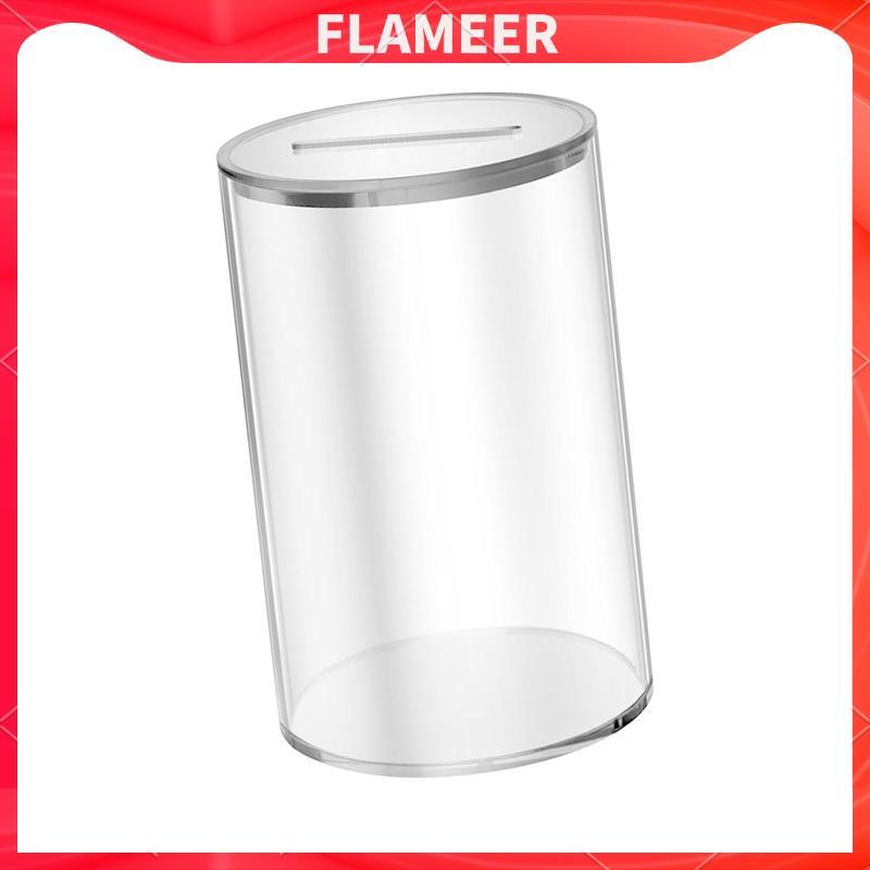 Hộp tiết kiệm tiền Acrylic Hộp đựng tiền tròn Nồi tiết kiệm chắc chắn Bình tiết kiệm trong suốt