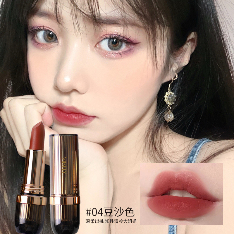 【❤] VIBELY Mousse Matte Lipstick Velvet Lasting Not Easy to Fade Whiteing Live Gift Box Lipstick ❤20