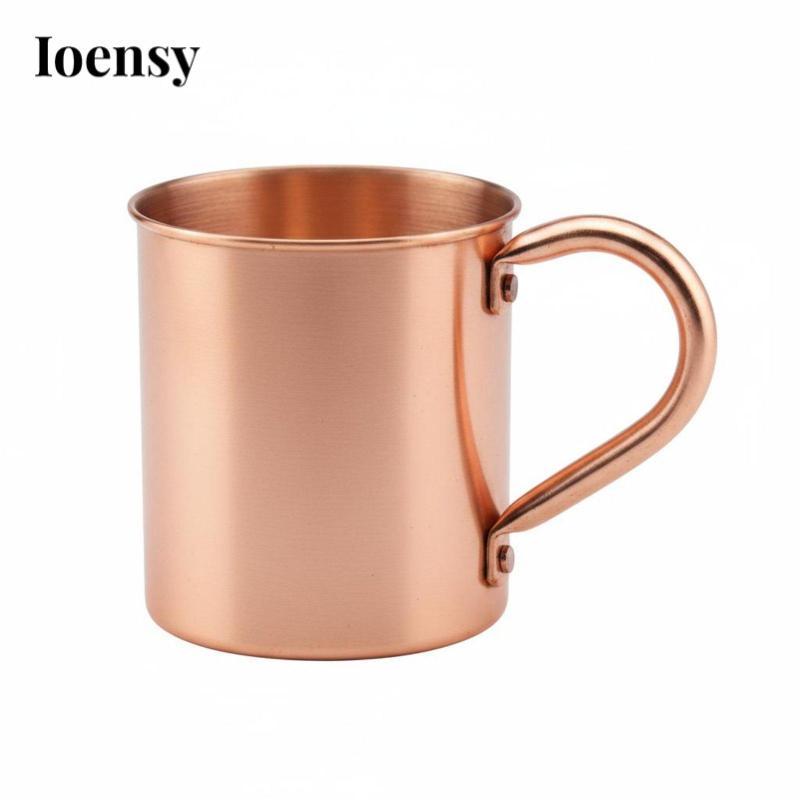 Ioensy Moscow Mule Mug Thẳng Body Mule Cup Rửa tay Đồ uống an toàn cho nhà hàng