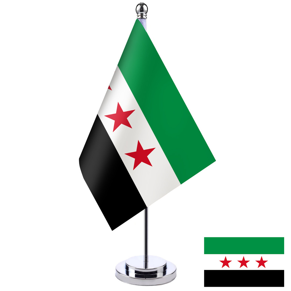 Cờ Syria Cờ lịch sử 1932-1958 cờ bàn đơn cực cờ trang trí máy tính để bàn