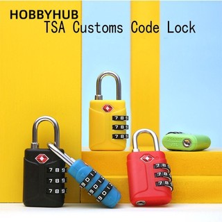 Khóa mật khẩu hải quan HOBBYHUB, Khóa kết hợp 3 chữ số chống trộm, Dụng cụ bảo mật di động Tủ TSA Du lịch