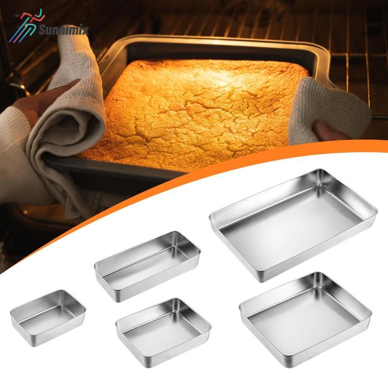 Lasagna Pan Hình Chữ Nhật Chắc Chắn Dày Máy Nướng Bánh Hạng Nặng Chảo Nướng Bánh Mì Brownie Lò Nướng
