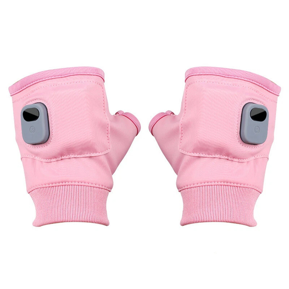 Electric Heated Gloves Fingerless Glove Mittens