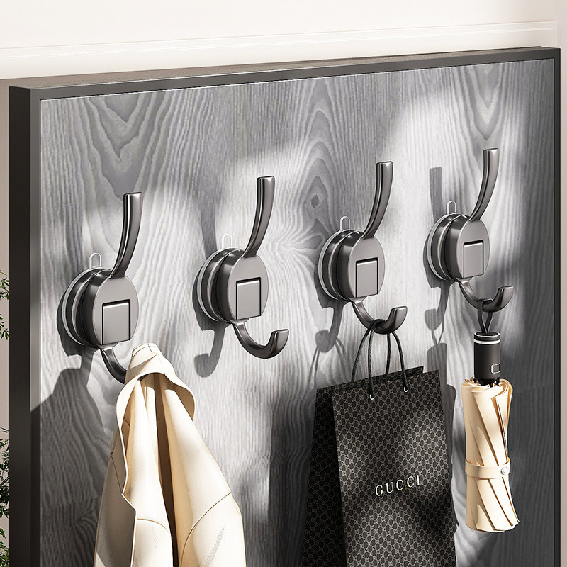 Hot Sale#Suction Cup Hook Vacuum Hook Bathroom Kitchen Toilet Wall-Mounted No-Drill Towel Adhesive H