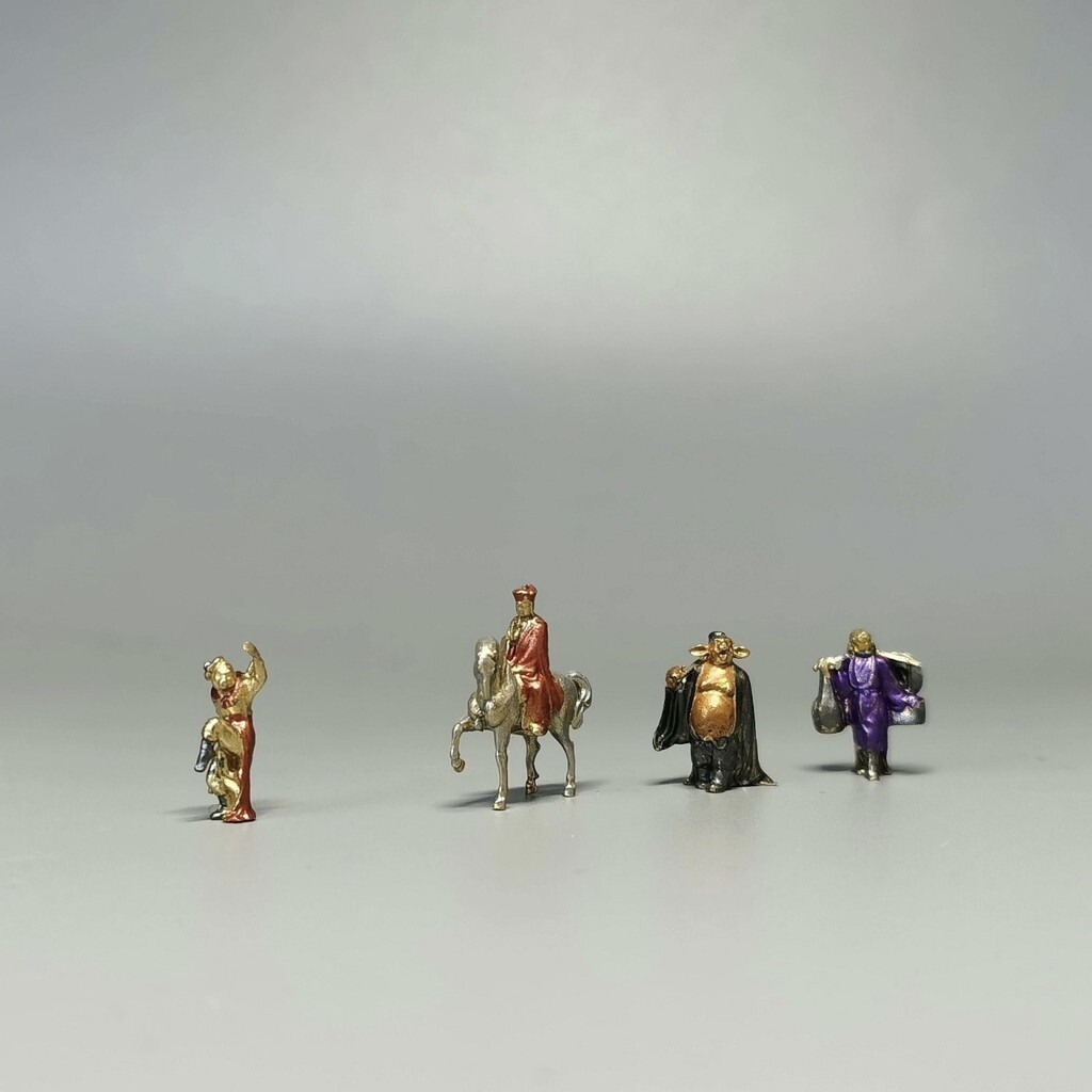 Journey to the West Master's Apprentice Solid Pure Copper Precision Casting HandPainted NonFading Bo