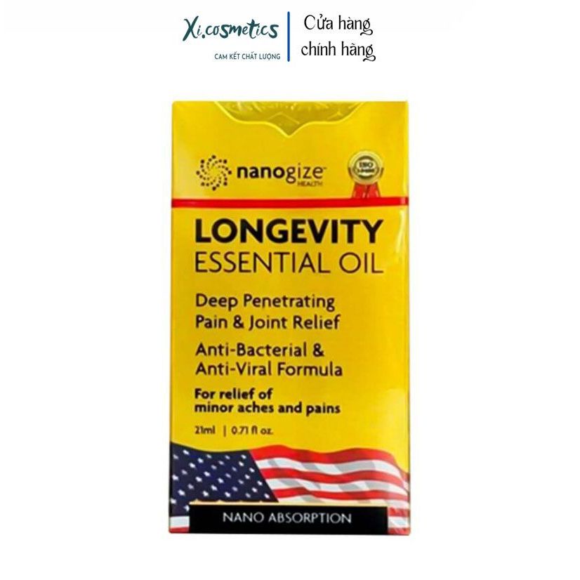 Dầu gió vàng Nanogize Longevity Essential Oil 21ml