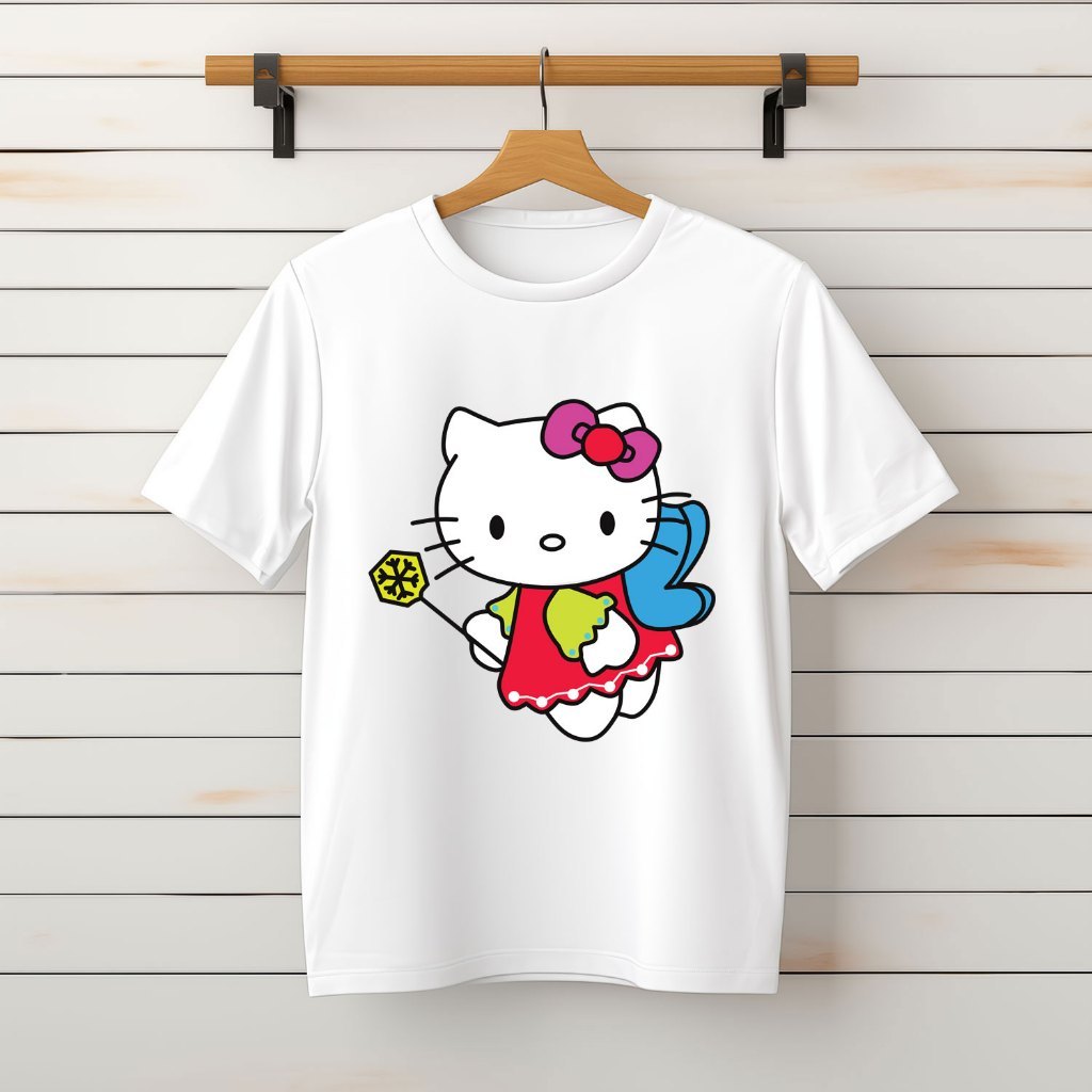 Áo phông, Áo Thun Áo Cộc unisex Nam Nữ, Hello Kitty 1 - Form Xuông [Vietnam FC]