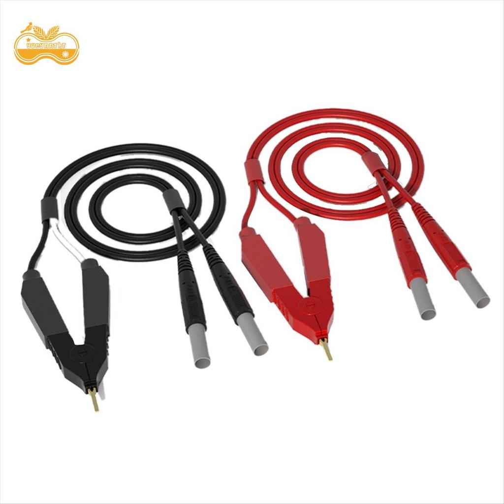 Kelvin Test Lead Bottom Resistance 4-Wire 4mm Lantern Plug Clip Orichalum Mạ Kelvin Probes J.70075