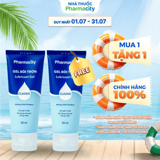 Pharmacity Gel Bôi Trơn Lubricant Gel Classic (Chai 50ml) - New