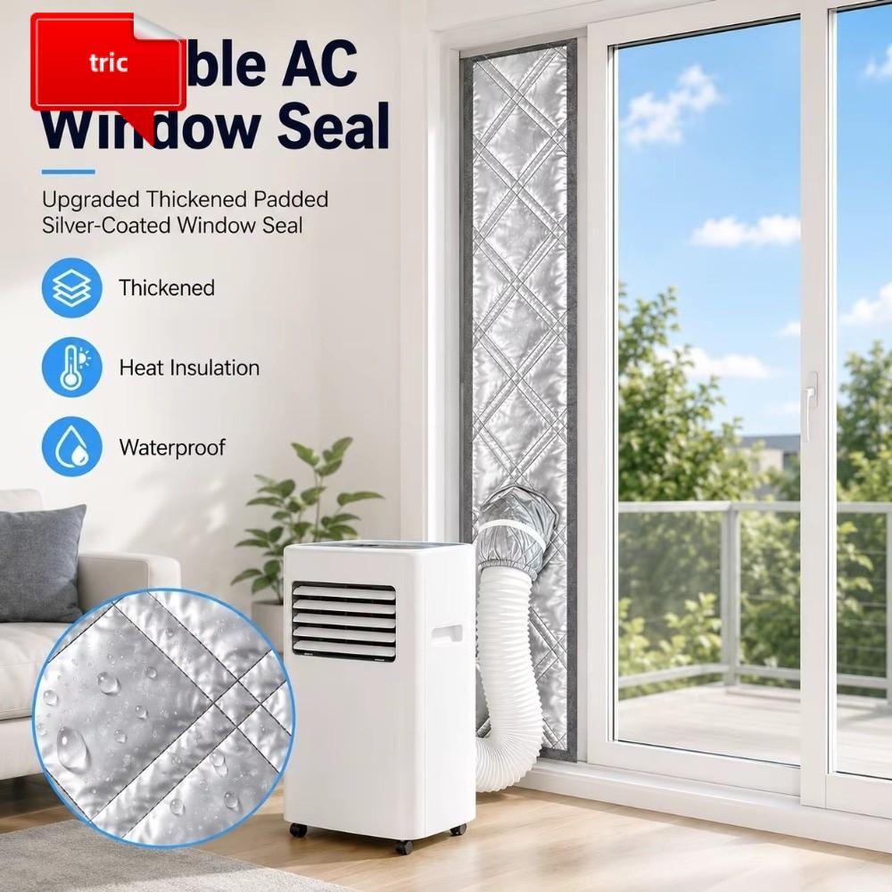 TRIC Con Dấu Cửa Sổ Điều Hòa, Vải Bạc Chống Gió, Cách Nhiệt, Tấm Panel Cách Âm Cửa Sổ, Chống Nước Ch