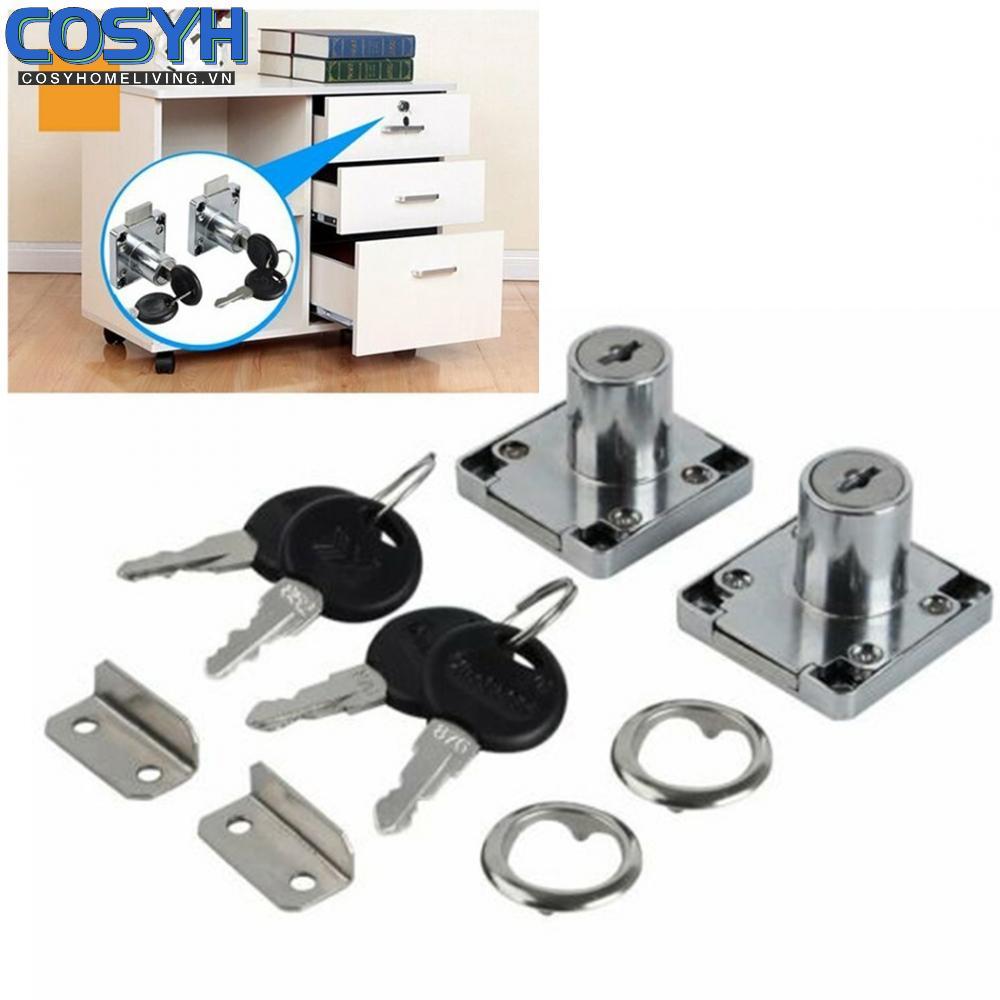 <cosyh>Drawer Locks Cabinet Cabinet Lock Drawer For Door 0.55-0.87in 14-22mm/ 2 Locks