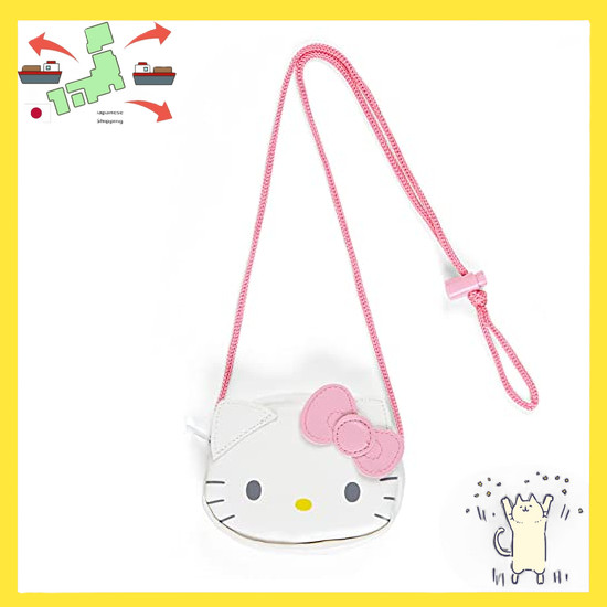 [Japanese Version] Sanrio (SANRIO) Coin Purse with Rope - Hello Kitty, Kitty-chan, Hello Kitty Coin 