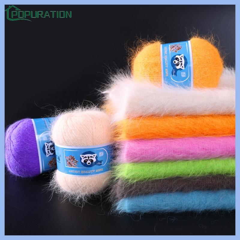 POP 50 + 20g Bộ Đan Tay Chồn Len Xoay Chồn Len Đan Móc