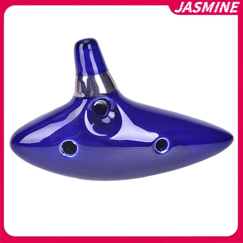 JASMINE 12 Lỗ Ocarina Gốm Alto C Của Ocarina Sáo Xanh Ocarina Nhạc Cụ JASMINE