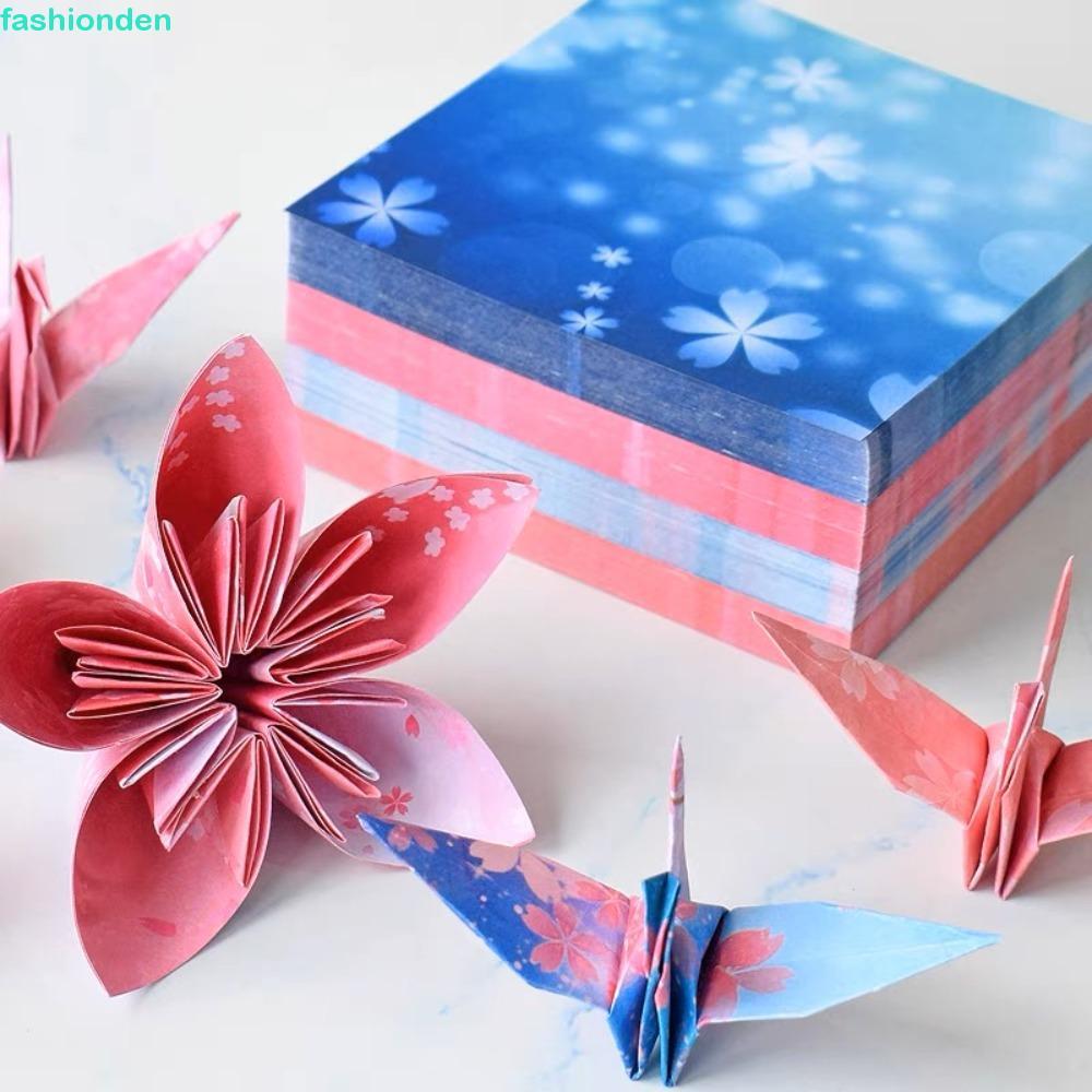 FASHIONDEN 400 Chiếc Giấy Origami Bầu Trời Đầy Sao, Chất Liệu Nghệ Thuật Thêu Sò Giấy Gấp Nhiều Màu 