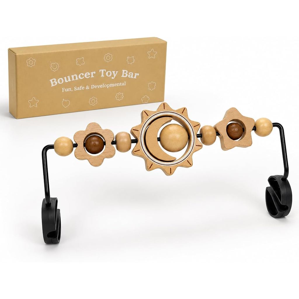Thanh đồ chơi Bouncer cho bé, Tương thích với Baby Bjorn Bouncer Balance Soft & Bliss, Thanh đồ chơi