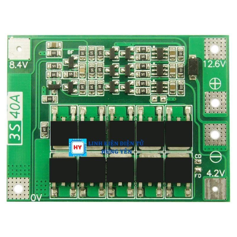 Mạch Bảo Vệ Pin Lithium 3S 40A BMS Sạc Xả Pin 18650