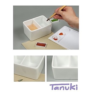 [TANUKI ART] Palette khay sứ pha màu nhiều mẫu