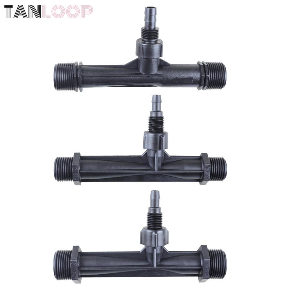 Vòi phun phân bón TANLOOP Venturi, Máy phát ống nước nông nghiệp trong vườn, Đen 1 / 2 "3 / 4" 1 "Bồ