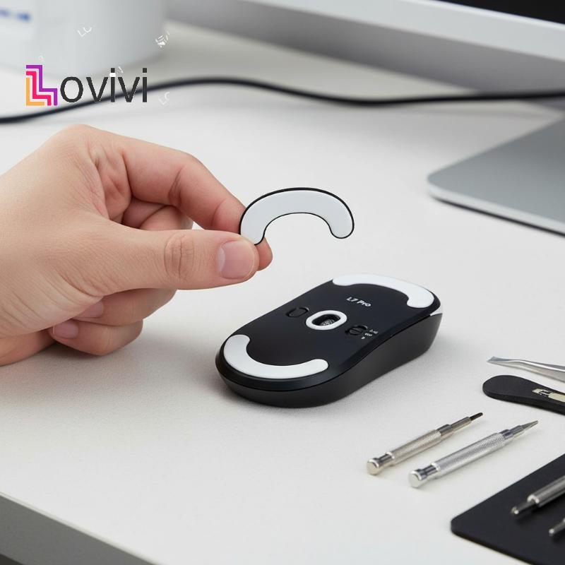 [Lovivivi] Chân Chuột Cho MCHOSE L7 Ultra + Miếng Lót Tốc Độ Phanh Ma Sát Thấp 1 Bộ Thay Thế Bền Đẹp