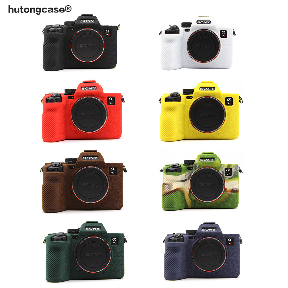Họa Tiết Litchi Đẹp Silicon Mềm Áo Giáp Túi Máy Ảnh Dành Cho Sony A7R V A7R5 ILCE-7RM5 Bảo Vệ Cơ Thể