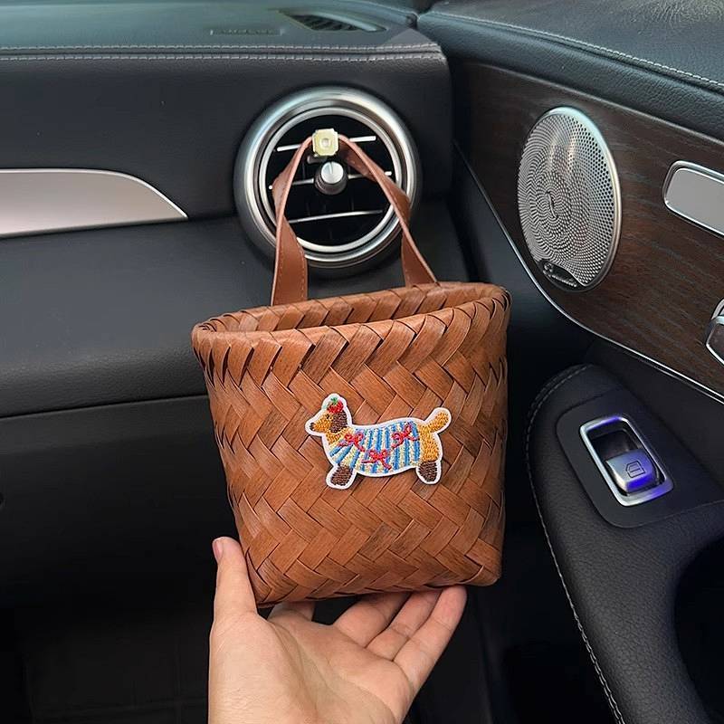 Sausage Puppy Vehicle Storage Box Air Outlet Storage Basket Ins Windmill Interior Trim Storage Hangi