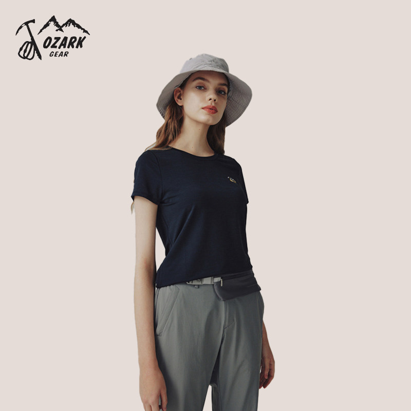 Áo thun nữ cổ tròn thở bằng Cotton OZARK / Osoka 359552