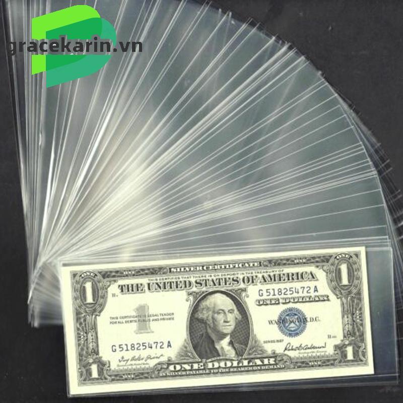 [GRCEKRIN-VN]Paper Money holder Case Pocket Collections Currency Polypropylene Protector