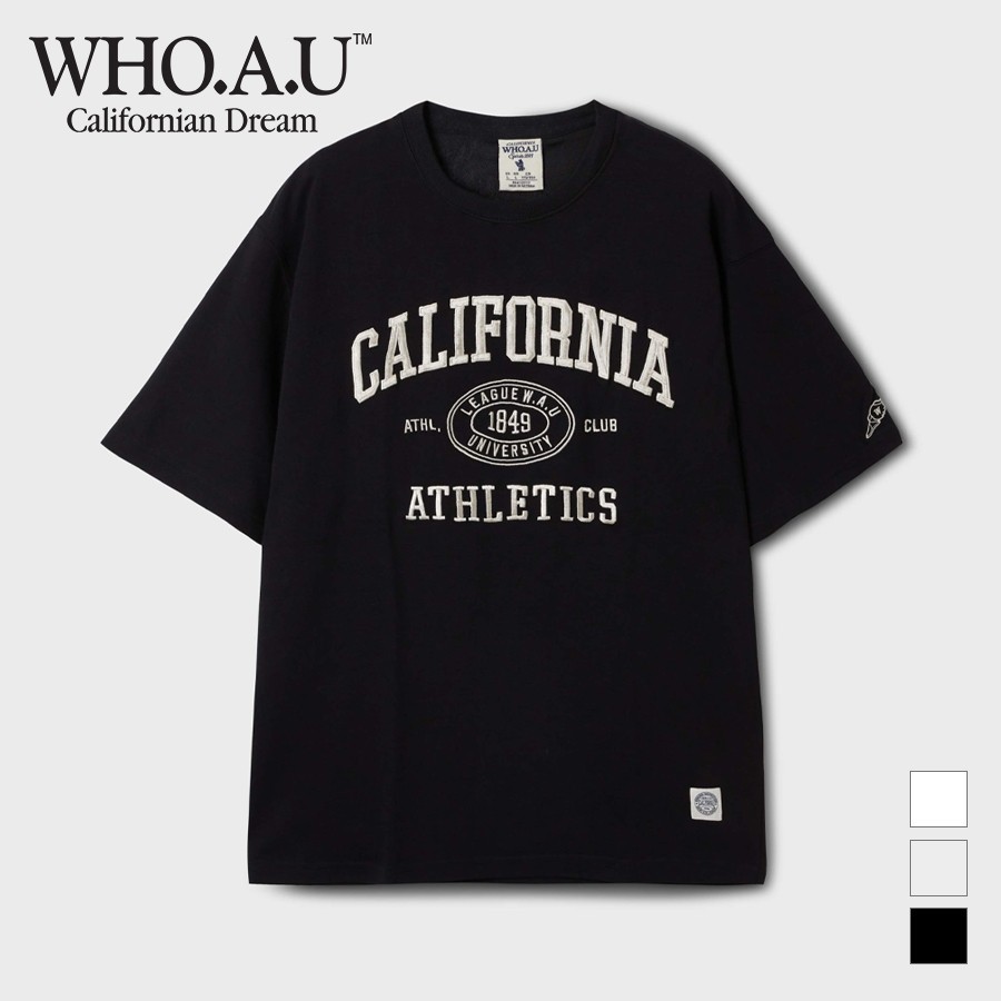 Áo thun ngắn tay in chữ WHO CALIFORNIA dành cho nam và nữ, áo thun Cotton cao cấp 100% Cotton cao cấ
