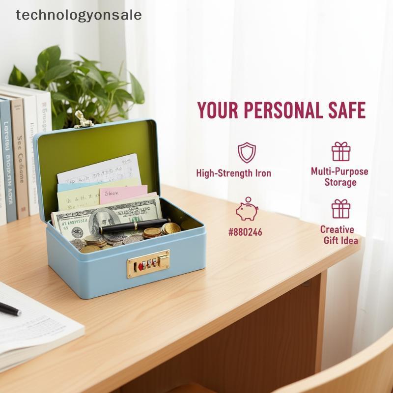 [Tech] Iron Password Lo Piggy Bank Hộp tiết kiệm tiền cổ điển An toàn Loable Coin Bank cho trẻ em Gi