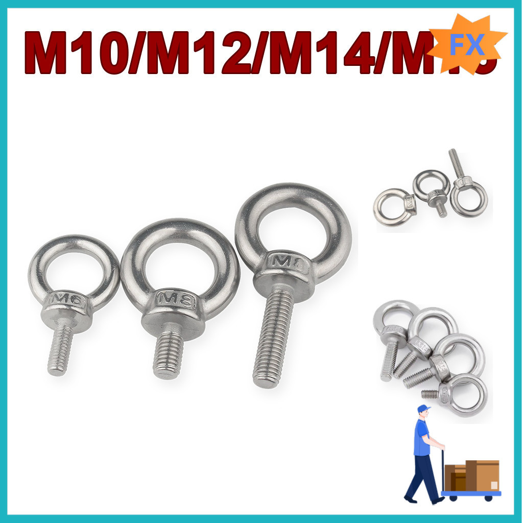 Bulong móc cẩu/ bulong tai cẩu/bulong mắt  inox 304 M10-M16[TSJ-2]