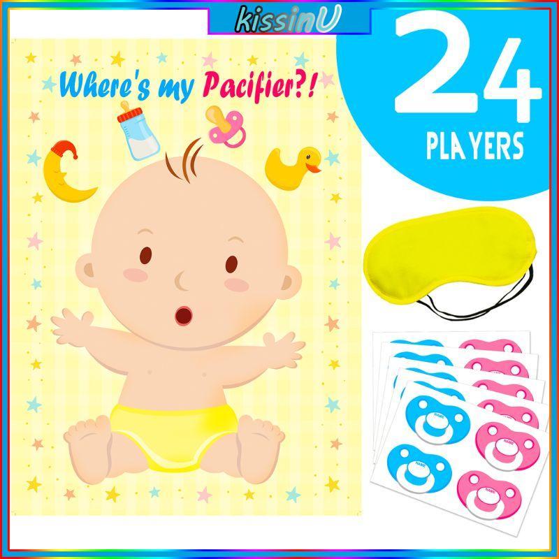 Kiss Baby Game Baby Shower Party Favors và Game Pin The Dummy on The Baby Game