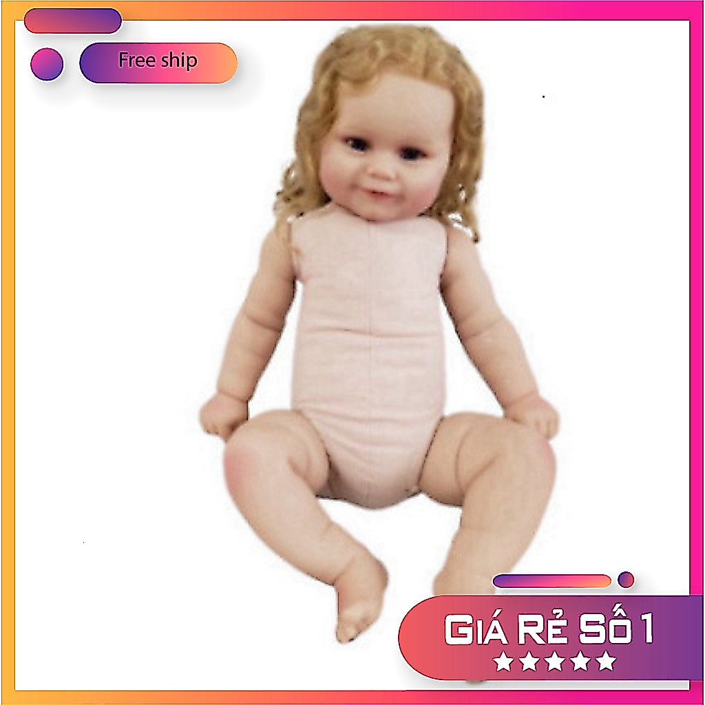 Búp Bê Silicon Reborn 60cm Maddie Màu Vàng Tóc Cắm