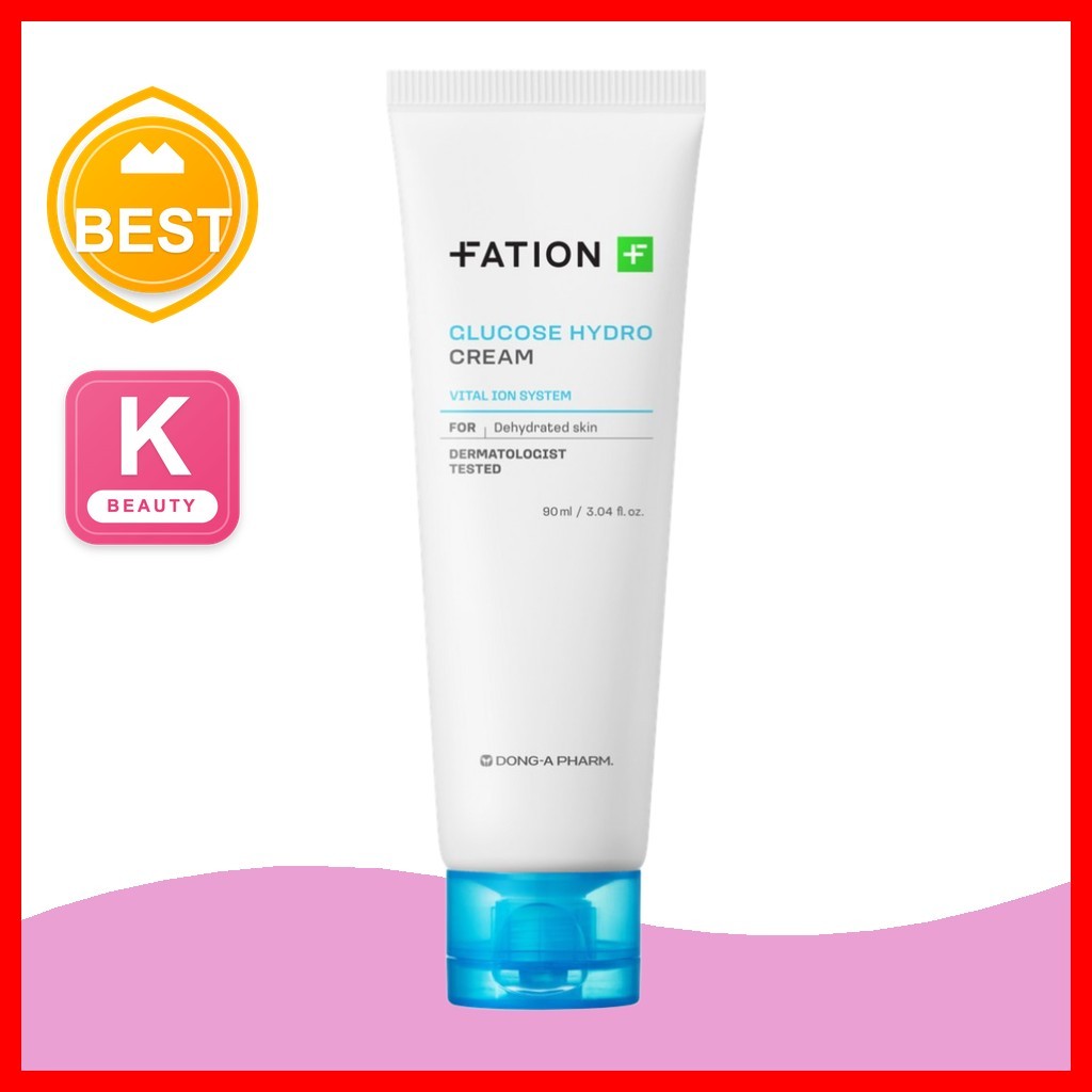 [fation] Glucose Hydro Cream, 90ml, 1 cái/ Kem Glucose Hàn Quốc/ Khóa độ ẩm/ Chính hãng bởi Korea Pi
