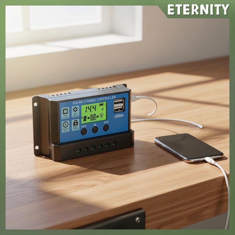 ETERNITY Bộ điều khiển sạc năng lượng mặt trời 10A / 30A Bảng điều khiển năng lượng mặt trời Bộ điều