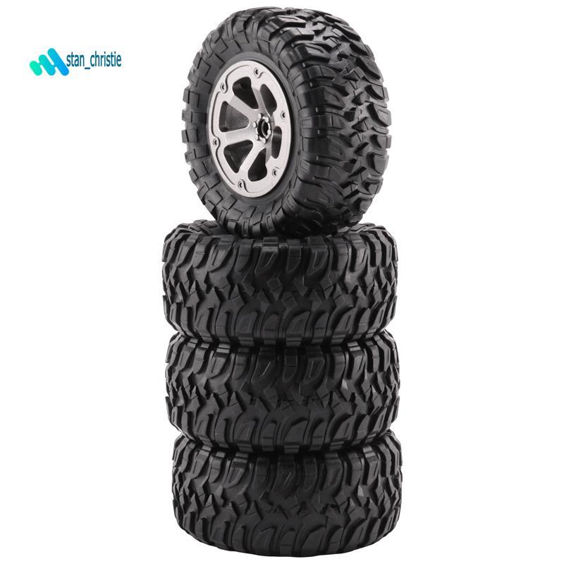 4 Bánh Xe Lốp 73mm Cho C14 C24 B24 B36 MN D90 MN-90 MN99S FY003 FY004 RC Xe Nâng Cấp Phần Phụ Kiện