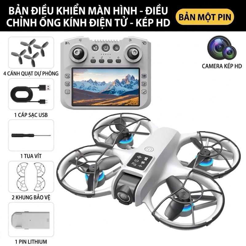 [GIÁ TRẢI NGHIỆM] Fly Cam V666 I1 I5 Pro max- Siêu phẩm Drone Bay ổn định Cam HD chỉnh điện 180 độ