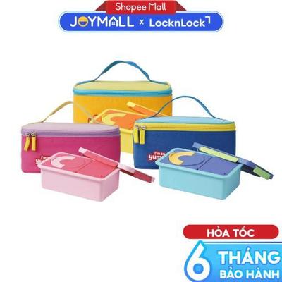 Hộp cơm giữ nhiệt LocknLock LHC8044, Yummy Lunch Box 1450ml, Có kèm túi đựng, Hãng chính hãng - Joymall